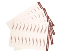 ULTECHNOVO Pegatinas Adhesivas para Cejas Realistas 3D Impermeables y Resistentes al Sudor Tecnología de Transferencia de Agua, 4 Hojas para Maquillaje Natural de Mujer