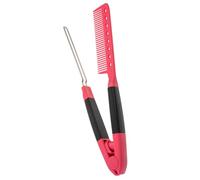 ULTECHNOVO Peine Alisador De Cabello Multifunción Para Mujer, Tamaño Mediano, Diseño En Forma De v Para Alisar y Moldear, Color Rosa Fucsia, Herramienta Para Uso Doméstico y Salón De Belleza