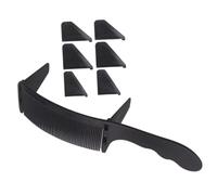 ULTECHNOVO Peine Curvo para Hombres Profesional 1 Unidad Tamaño Pequeño Plástico Ergonómico para Corte de Cabello Máquina de Cortar Pelo Estilistas Uso Salón y Barbería Negro