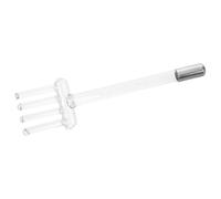 ULTECHNOVO Peine de Alta Frecuencia Antideslizante Luz Violeta en Forma de Rastrillo y Fabricado en Vidrio y Metal para Uso en Casa, Adecuado para Personas Mayores Fuerza Débil Manos