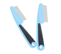 ULTECHNOVO Peines Finos para para Eliminar Pelos y Objetos Extraños Diseño de Dientes Finos de Acero Inoxidable Uso Cómodo, Paquete de 2 Unidades para