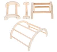 ULTECHNOVO Perchas de Madera Varillas de Pie para Pájaros 4 Piezas Accesorio para Cultivar Habilidad y Entrenamiento para Entrenamiento de Pollitos y Gallineros