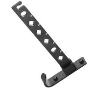 ULTECHNOVO Perchero de Pared Plegable para Ropa sin Perforaciones Barra de Ropa de Aluminio Espacial Negra Soporte para Perchas Adecuado para Balcón Baño y Espacios Pequeños Tendedero