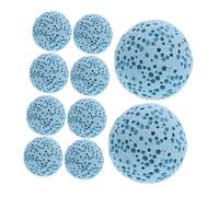 ULTECHNOVO Perlas Difusoras De Piedra Volcánica 16 Mm Azul Claro, Cuentas De Roca Difusora De Aceites Esenciales para Aromaterapia Coche, Set De 20 Piezas Naturales y Portátiles
