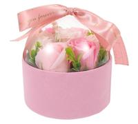 ULTECHNOVO pétalo de rosa de jabón flor de jabón para siempre para el día de San Valentín de rosa perfumados perfumado Pink
