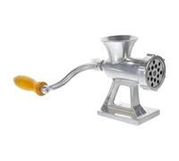 ULTECHNOVO Picadora de Carne Manual, Máquina Picadora Manual para Embutir Salchichas, Aleación de Aluminio y Plástico, Color Plata, Fácil de Limpiar, para Cocina Doméstica