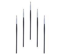 ULTECHNOVO Pincel para delineador de ojos y labios, 5 piezas, fibra, negro, no fácil de romper, para principiantes, profesionales y maquillaje diario Varios estilos