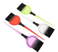 ULTECHNOVO Pinceles para Teñir Cabello 4 Unidades, Cepillo Aplicador de Tinte Cerdas Flexibles, Herramienta Profesional para Peluquería y Uso Doméstico, Accesorios para Color Color Aleatorio