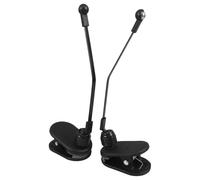 ULTECHNOVO Pinzas Antideslizantes para Partituras de Piano Sujetapáginas de Plástico Negro Accesorio Compacto para Teclado Soporte Estable para Libros de Música 1 Par para Práctica y