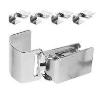 ULTECHNOVO Pinzas para Colgar Alfombras de Acero Inoxidable 5 Piezas, Clips de Exhibición para Tapices y Cortinas, Ganchos Resistentes para Decoración del Hogar y Organización en Paredes