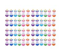 ULTECHNOVO Pinzas para Fotos de Madera de Conejo 72 Unidades 6 Colores Clips Pequeños para Notas y Manualidades Sujetafotos Decorativos y Ligeros para Uso Doméstico y Escolar