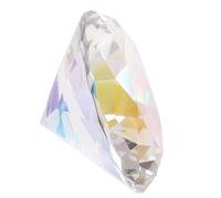 ULTECHNOVO Pisapapeles Cristal Transparente Grandes Gemas para Exhibición de Arte de Uñas, Modelo de Mano Realista para Accesorios de Manicura y Fotografía de Uñas en Salón