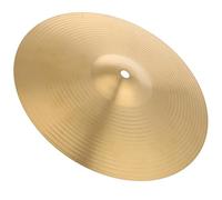 ULTECHNOVO Platillo de Batería Metálico Dorado Sonido Profesional y Claro para Batería de Jazz y Rock, Pieza de Repuesto Adecuado para Práctica y Rendimiento Musical