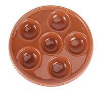 ULTECHNOVO Plato de Caracoles de Cerámica Resistente Alto Calor, Tamaño Medio, Apto Lavavajillas, Utensilio de Cocina para Hornear Caracoles y Servir, Uso Doméstico en Horno, Diseño Práctico y Estable