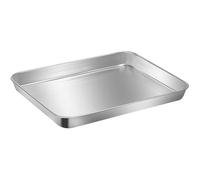ULTECHNOVO Plato Inoxidable para Hornear y Asar Bandeja de Almacenamiento para Cocina para Barbacoa y de Ensaladas