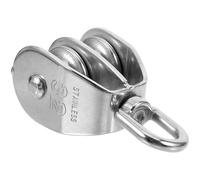 ULTECHNOVO Polea y Equilibrio Mejorado para Barcos de Acero Inoxidable Doble Estructura Giratoria 360°, Rueda de Tracción Fiable para Equipos de Transporte