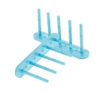 ULTECHNOVO Porta Hilos Magnético de Plástico para Máquina de Coser, Organizador de Bobinas de Escritorio 5 Columnas, Soporte Compacto y Portátil para Almacenamiento de Canillas en Costura