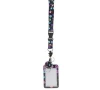 ULTECHNOVO Porta Tarjetas de Identificación con Cordón Resistente de Poliéster y Plástico, Funda Protectora Duradera para Tarjetas Escolares Exhibición con Diseño Anti Deformación