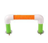 ULTECHNOVO Poste de Soporte para Loros de Madera Maciza 12 Cm, Barra de Afilar Garras para Jaula, Percha Colorida para Masticar y Ejercicio de Patas, Juguete para Pájaros y Color Aleatorio