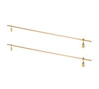 ULTECHNOVO Protector de Barandilla para Mueble de Vidrio Dorado con Construcción Resistente y Superficie Lisa, Adecuado para Gabinete de Curiosidades en Sala de Estar