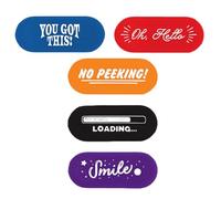 ULTECHNOVO Protector de Cámara Web Adhesivo para Portátil y Tablet, Cubierta de Privacidad Abs Original en Paquete de 5 Piezas para Seguridad y Discreción