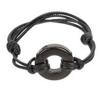 ULTECHNOVO Pulsera con Recuerdo para Mujer Brazalete de Cadena Negro | Acero Inoxidable, Diseño Simple y Elegante, se Abre, Guarda Recuerdos, para Hombre y Mujer