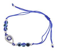ULTECHNOVO Pulsera de Cuentas Diseño de Ojo Malvado, Amuleto Protector y Símbolo de Suerte, Resina y Cristales, para Uso Diario, Estilo Único y Misterioso