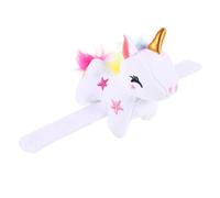 ULTECHNOVO Pulsera De Unicornio De Peluche Para Fiesta, Muñequera Blanca, Suave y Flexible, Pulsera Decorativa Infantil, Accesorio Ligero Para Eventos, Paquete De
