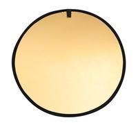 ULTECHNOVO Reflector Fotográfico Plegable de Doble Cara en Nylon Color Plata para Fotografía al Aire Libre y Estudio, Ligero y Compatible Soportes Estándar
