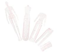 ULTECHNOVO Regla Acrílica para Coser 5 Piezas, Plantilla Humanoide Transparente para Costura y Acolchado, Herramienta de Corte para Diseño de Ropa y Patchwork, Suministros para Bricolaje