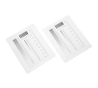 ULTECHNOVO Regla de Detección de Defectos Gráficos para Estimación de Tamaño y Medición de Segundos, Juego de 2 Herramientas para Análisis Detallado en Inspección Técnica