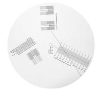 ULTECHNOVO Regla para Calibración de Captación de Tocadiscos Herramienta Profesional para Alineación de Vinilos Accesorio Preciso para Amantes Música y Reparación de Vinilos