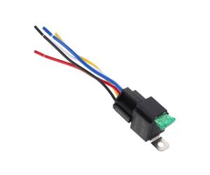 ULTECHNOVO Relé Automotriz con Fusible de 30 Base, Relé con Arnés, para Sistemas de Aire Acondicionado y Motor de Ventilador de Coche, Fácil Instalación