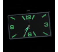 ULTECHNOVO Reloj del Tablero del Coche Estilo Moderno, Material de Aleación y Vidrio, Incluye Batería de Botón, Adecuado para Uso en Interiores de Coche y Oficina