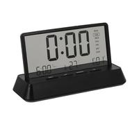 ULTECHNOVO Reloj Digital Pequeño, Reloj Electrónico de Mesa, Plástico Negro, 2 Pilas AAA No Incluidas, Fácil Configuración, para Oficina y Cocina, Apto para Personas Mayores