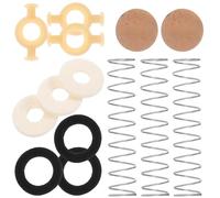 ULTECHNOVO Reparación para Almohadillas de Corcho y Fieltro, Guía y Tope de Válvula Metálico, Accesorios y Repuestos de Instrumento de Viento, Piezas para Sistema de Válvulas