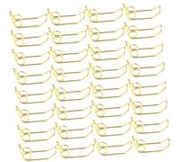 ULTECHNOVO Resortes de Válvula Dorados para Fáciles de Reemplazar y Portátiles 20 Piezas de Metal Accesorios para Reparación y Mantenimiento de Instrumentos Trompeta