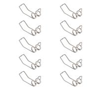 ULTECHNOVO Resortes Llave Watergate para Trompeta, 10 Unidades, Muelles de Drenaje Negros de Hierro, Accesorios Compatibles para Reparación de Instrumentos de Viento, Tamaño Mediano, Uso