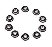 ULTECHNOVO Rodamientos De Bolas F695-2rs De Ranura Profunda 10 Piezas Precargados Grasa, Sello Doble Cara Antig Polvo, Bajo Ruido, Mini Cojinetes Duraderos Para Impresoras, Herramientas y Cortacésped