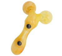 ULTECHNOVO Rodillo de Masaje Facial Rodillo Facial Cuello de Mano Mini Amarillo de Pp y Cuentas, Cómodo de Sujetar, para Cuidado Cutáneo y Masaje del Rostro y Cuello