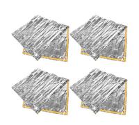 ULTECHNOVO Sacos de Dormir Térmicos de Supervivencia para Adultos 4 Piezas 200x100 Cm Bolsa de Retención de Calor y Cortaviento para Emergencia al Aire Libre, Camping y Senderismo