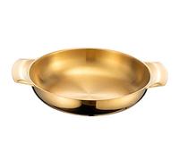 ULTECHNOVO Sartén Multiusos Inoxidable Doble Asa 28 Cm Antiescaldaduras para Cocinas Domésticas Olla Caliente Paellera