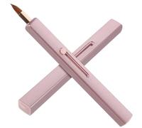 ULTECHNOVO Set de 2 Pinceles para Labios Diseño Retráctil y Tapa, Aplicadores para Brillo y Lápiz Labial, Cepillos Compactos para Maquillaje Femenino en Cualquier Ocasión