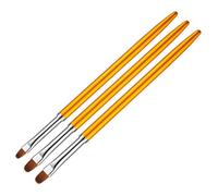 ULTECHNOVO Set de 3 Pinceles Redondos Dibujo de Detalles Finos y Patrones para Decoración de Uñas Lápices Metálicos para Nail Art Diy para Mujeres y Niñas