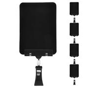 ULTECHNOVO Set de 5 Soportes para Etiquetas de Precio Pizarra Borrable y Pinza Giratoria Negra, Adecuado para Exhibiciones en Mercados de Agricultores y Mostradores de Productos Frescos