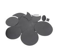ULTECHNOVO Silenciadores para Batería 14 Piezas Almohadillas Antideslizantes de Ebr y Tamaño Ajustable para Práctica Silenciosa y Accesorios Duraderos