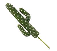 ULTECHNOVO Simulación de Cactus Verde de PVC con Apariencia Realista y Textura Auténtica, Planta Falsa Decorativa para Proyectos Escolares y Eventos