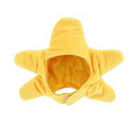 ULTECHNOVO Sombrero de Felpa Amarillo para Perros y Gatos, Cómodo y Adorable para Fiestas de Navidad y Disfraces, Estilo Tierno y Moderno para Vestir a Tu Mascota