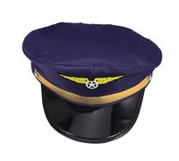 ULTECHNOVO Sombrero De Piloto Gorras De Piloto Para Hombre Sombreros De Piloto Gorra Piloto Gorras De Piloto Para Mujer Disfraz De Piloto Gorro De Capitanes El Plastico Blue