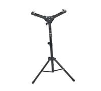 ULTECHNOVO Soporte Ajustable para Batería de 12 Pulgadas Soporte para Pads de Práctica y Caja Estructura de Hierro y ABS Color Negro Altura Regulable para Principiantes y Uso